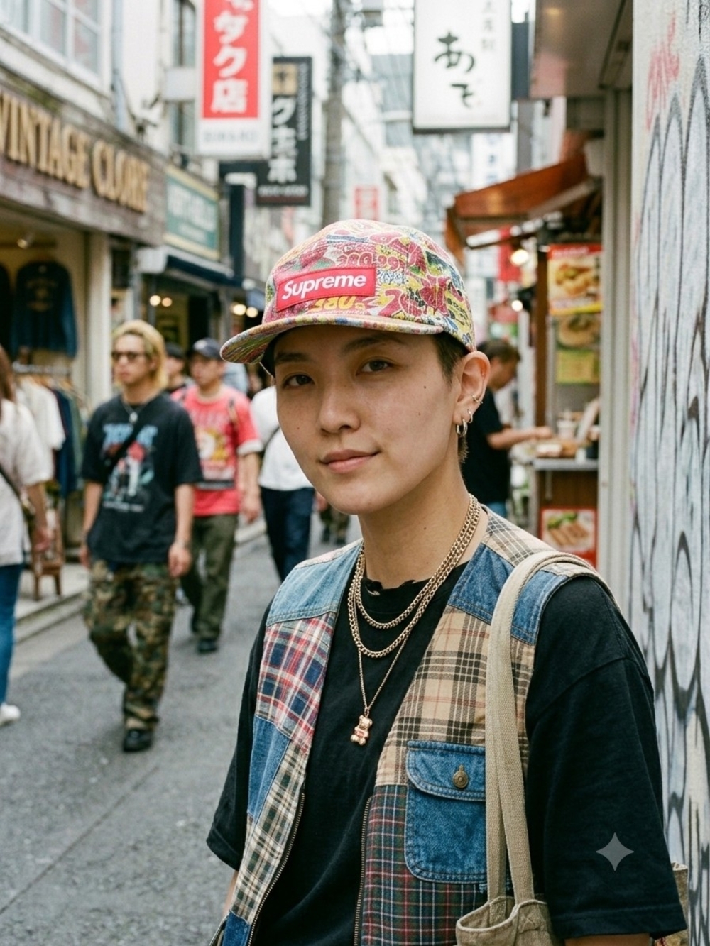 Supreme Multicolor Floral Logo Camp Cap - Men's Casual Accessory